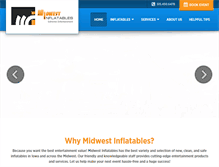 Tablet Screenshot of midwestinflatables.com